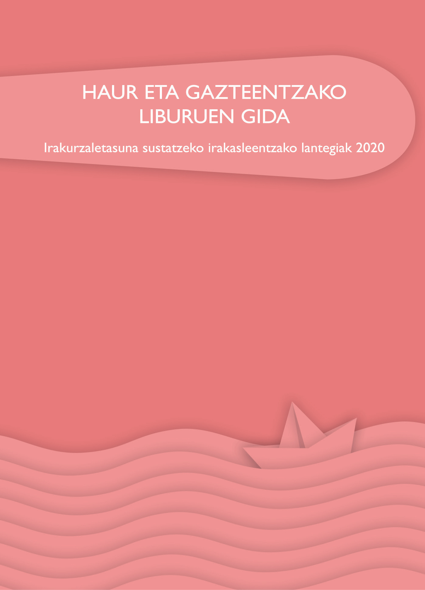 Haur eta gazteentzako liburu gida 2020