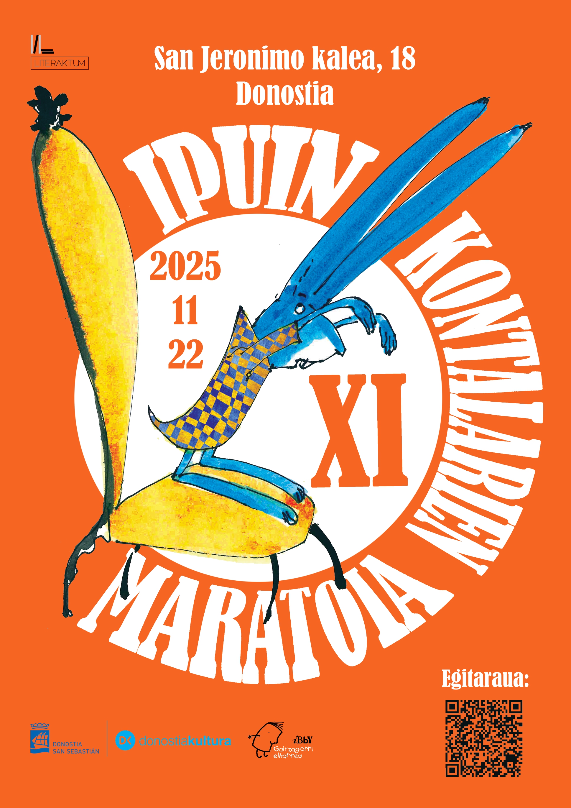 Ipuin Kontalarien XI. Maratoia egingo dugu azaroaren 22an