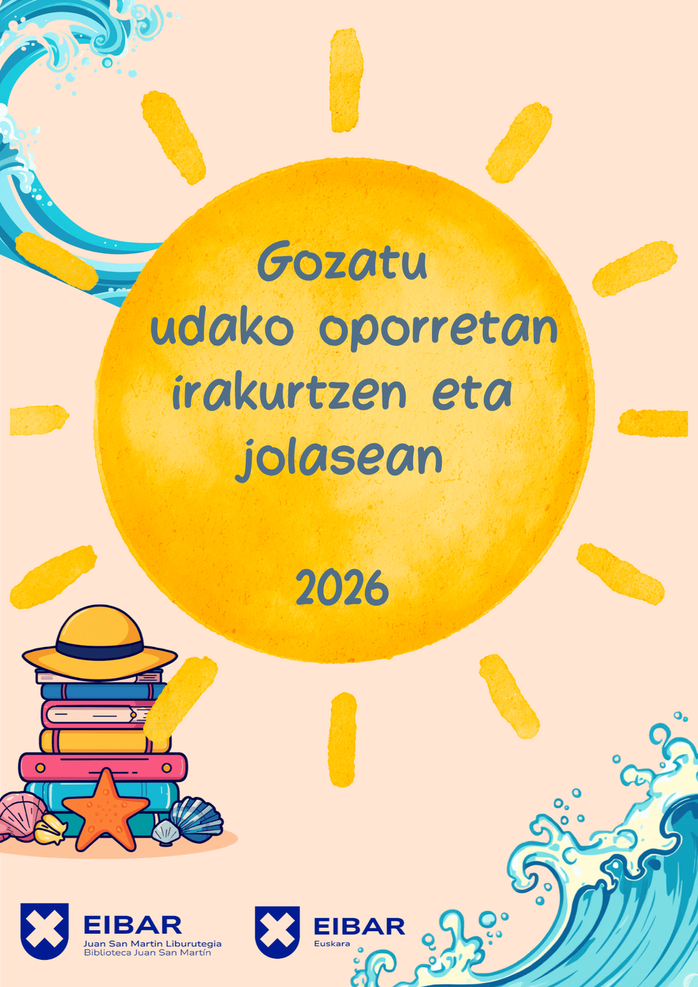 Gozatu udako oporretan irakurtzen eta jolasean